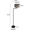 Mexlite floor lamp BELLA E27 IP20, dimmable