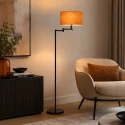 Mexlite Standerlampe BELLA 1-flamme E27 IP20, sort dæmpbar
