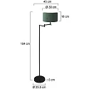 Mexlite Standerlampe BELLA E27 IP20, dæmpbar