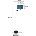 Mexlite Standerlampe BELLA E27 IP20, dæmpbar