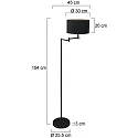 Mexlite Standerlampe BELLA E27 IP20, dæmpbar