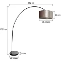 Mexlite Standerlampe SOLVA E27 IP20, dæmpbar