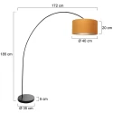 Mexlite floor lamp SOLVA E27 IP20, dimmable