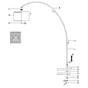 Mexlite Standerlampe SOLVA E27 IP20, dæmpbar