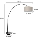 Mexlite Standerlampe SOLVA E27 IP20, dæmpbar