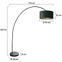 Mexlite Standerlampe SOLVA E27 IP20, dæmpbar