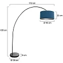 Mexlite Standerlampe SOLVA E27 IP20, dæmpbar