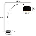 Mexlite Standerlampe SOLVA E27 IP20, dæmpbar