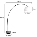 Mexlite Standerlampe SOLVA E27 IP20, dæmpbar