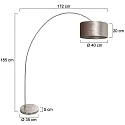 Mexlite floor lamp SOLVA E27 IP20, dimmable