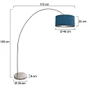 Mexlite Standerlampe SOLVA E27 IP20, dæmpbar