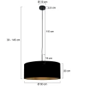 Steinhauer Pendel SPARKLED LIGHT E27 IP20, dæmpbar