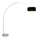 Steinhauer floor lamp SPARKLED LIGHT 1 flame E27 IP20, steel dimmable