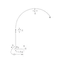 Steinhauer Standerlampe SPARKLED LIGHT E27 IP20, dæmpbar
