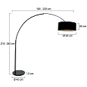 Steinhauer Standerlampe SPARKLED LIGHT E27 IP20, dæmpbar