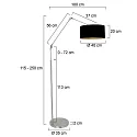 Steinhauer Standerlampe PRESTIGE CHIC E27 IP20, dæmpbar