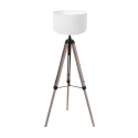 Mexlite Standerlampe TRIEK 1-flamme E27 IP20, træ dæmpbar