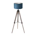 Mexlite Standerlampe TRIEK 1-flamme E27 IP20, træ dæmpbar