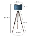 Mexlite floor lamp TRIEK E27 IP20, dimmable