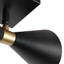 anne light & home Loftlampe PRETO 2-flammer GU10 IP20, sort dæmpbar