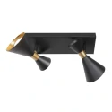 anne light & home Loftlampe PRETO 2-flammer GU10 IP20, sort dæmpbar