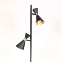 anne light & home floor lamp PRETO 2 flames GU10 IP20, black dimmable