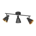 Mexlite Loftlampe OEROE 3-flammer E14 IP20, sort dæmpbar
