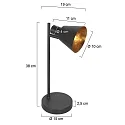 Mexlite Bordlampe OEROE E14 IP20, dæmpbar