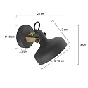 Mexlite Væglampe PRATO E14 IP20, dæmpbar