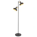 Mexlite floor lamp PRATO 2 flames E14 IP20, black dimmable