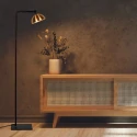 Steinhauer Standerlampe PINTINO 1-flamme GU10 IP20, sort dæmpbar