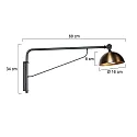 Steinhauer wall luminaire PINTINO GU10 IP20, dimmable
