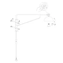 Steinhauer wall luminaire PINTINO GU10 IP20, dimmable