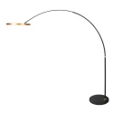 Steinhauer Standerlampe RINGLUX 2-flammer IP20, guld dæmpbar