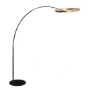 Steinhauer Standerlampe RINGLUX 2-flammer IP20, guld dæmpbar
