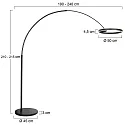 Steinhauer Standerlampe RINGLUX IP20, dæmpbar