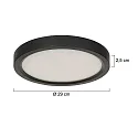 Steinhauer Loftlampe CEILING AND WALL IP44, dæmpbar