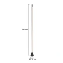 Steinhauer floor lamp LUZHAZ 1 flame IP20, black dimmable