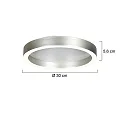 Steinhauer Loftlampe RINGLUX IP20, dæmpbar