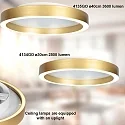 Steinhauer Loftlampe RINGLUX IP20, dæmpbar