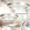Steinhauer Loftlampe RINGLUX IP20, dæmpbar