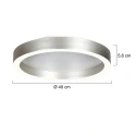 Steinhauer Loftlampe RINGLUX 2-flammer IP20, stål dæmpbar
