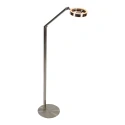 Standerlampe RINGLUX 2-flammer IP20, stål dæmpbar