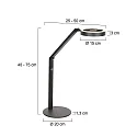 Steinhauer Bordlampe RINGLUX IP20, dæmpbar