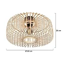 Steinhauer ceiling luminaire BLOEBA E27 IP20, dimmable