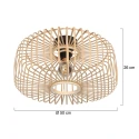 Steinhauer Loftlampe BREEZA BEACH 1-flamme E27 IP20, sort dæmpbar
