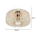 Steinhauer ceiling luminaire BLOEBA E27 IP20, dimmable