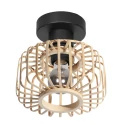 Loftlampe BREEZA BEACH 1-flamme E27 IP20, sort dæmpbar