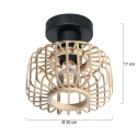 Steinhauer Loftlampe BREEZA BEACH 1-flamme E27 IP20, sort dæmpbar