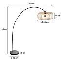 Mexlite Standerlampe SOLVA E27 IP20, dæmpbar